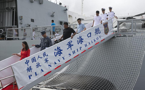 Hình ảnh hiếm hoi về tàu hải quân Trung Quốc