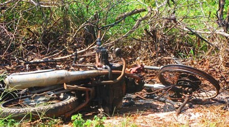 Phát hiện thi thể xe ôm bị đốt cháy, mất nội tạng