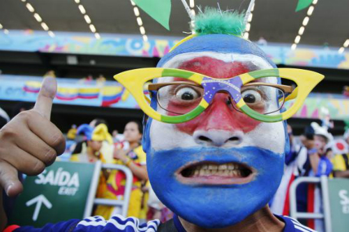 Những khuôn mặt độc đáo của fan hâm mộ tại World Cup 2014