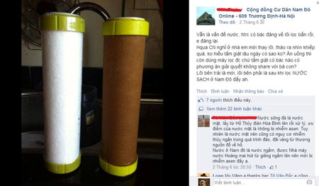 Kinh hoàng với kết quả kiểm tra nước sinh hoạt tại Hà Nội Kinh hoàng với kết quả kiểm tra nước sinh hoạt tại Hà Nội