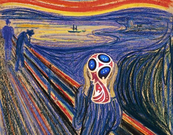 Biểu trưng World Cup 2018 được soi sánh với người ngoài hành tinh