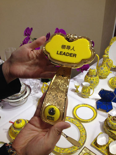 Bát đĩa dùng trong quốc yến APEC ở Trung Quốc