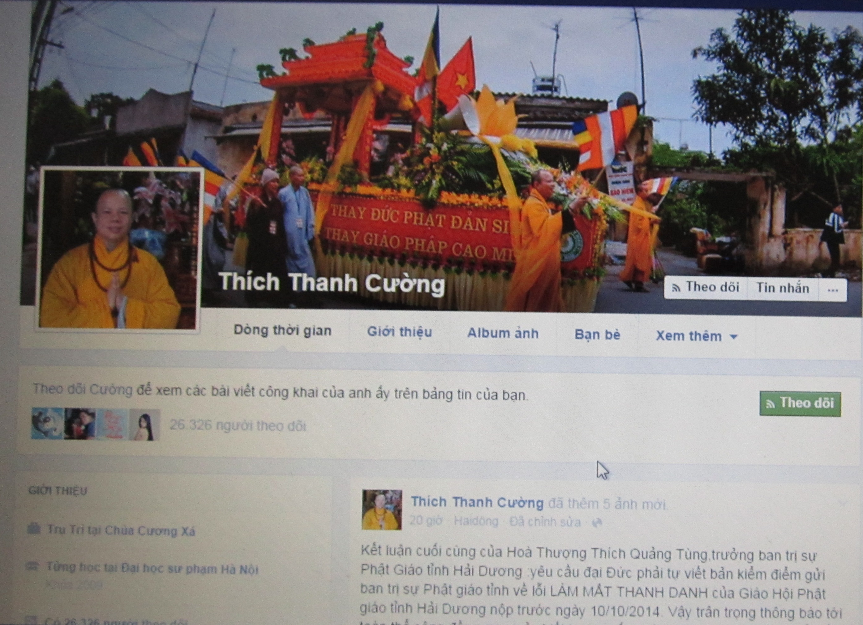 Sư thầy đập hộp iPhone 6: “Thầy đã gỡ hết ảnh trên Facebook”