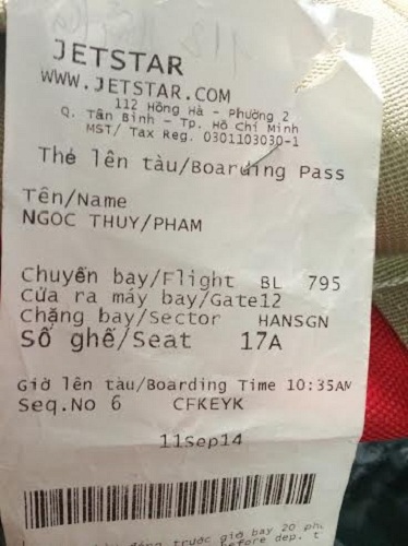 Khách hàng “tố” nhân viên Jetstar Pacific ghi khống số cân Khách hàng “tố” nhân viên Jetstar Pacific ghi khống số cân