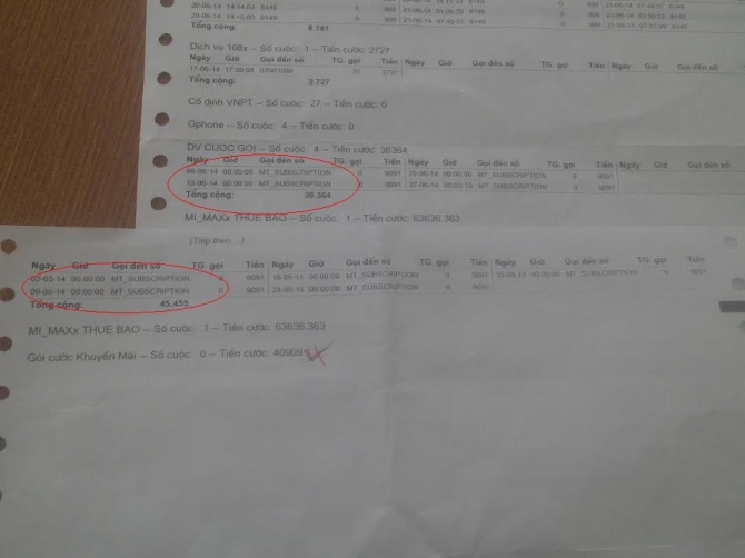 Vụ tự ý kích hoạt dịch vụ, VinaPhone cố tình giấu giếm sự việc? Vụ tự ý kích hoạt dịch vụ, VinaPhone cố tình giấu giếm sự việc?