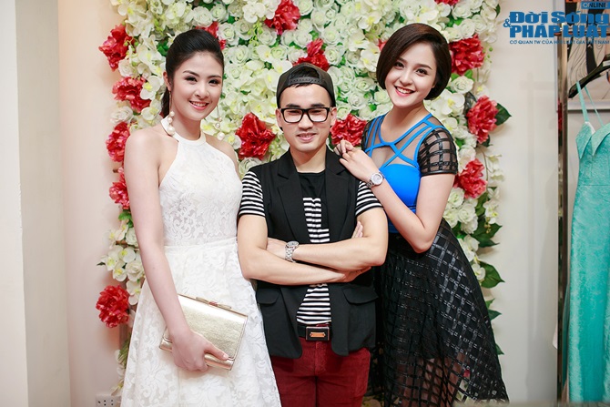 Hoa hậu Á hậu cùng dàn mỹ nhân đến chúc mừng nhà thiết kế Hà Duy