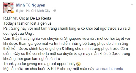 Huyền thoại thiết kế Oscar de la Renta qua đời