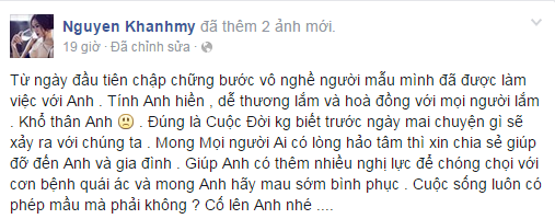 Người mẫu Duy Nhân bị ung thư vòm họng