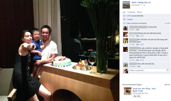 Cường Đô la tỏ tình vợ giữa Cường Đô la tỏ tình vợ giữa