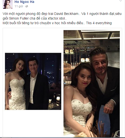 Thanh Hằng, Hà Hồ khoe ảnh “ngoại tình” bên David Beckham Thanh Hằng, Hà Hồ khoe ảnh “ngoại tình” bên David Beckham