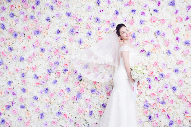 Linh Nga hóa “cô dâu” kiều diễm bên “chú rể” Mạc Anh Quân