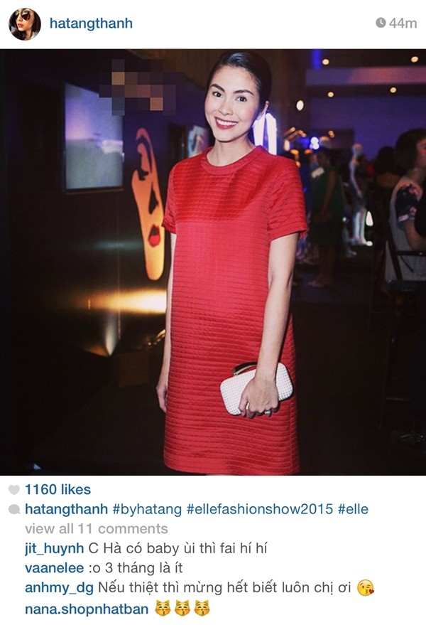 Tăng Thanh Hà dính nghi án mang bầu