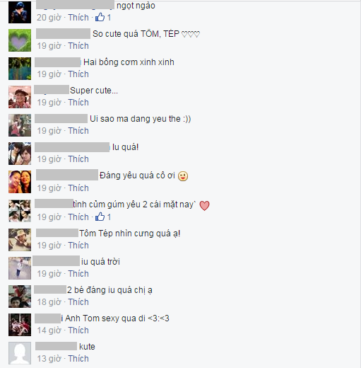 Khoảnh khắc cực yêu của cặp thiên thần Tôm - Tép nhà Hồng Nhung