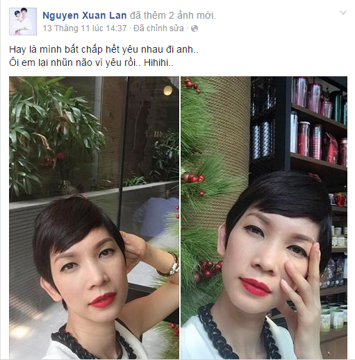 Xuân Lan tỏ tình “sến sẩm” với bạn trai bí ẩn