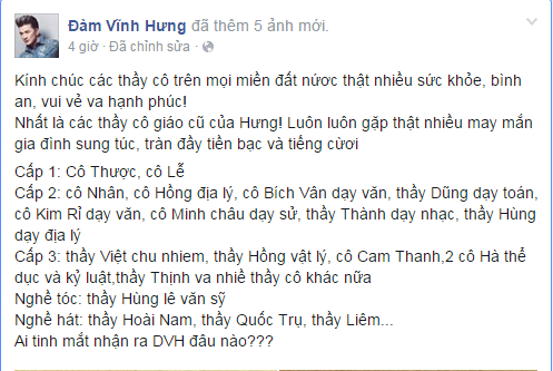 20/11: Sao Việt gửi lời tri ân thầy cô