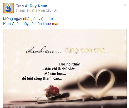 20/11: Sao Việt gửi lời tri ân thầy cô