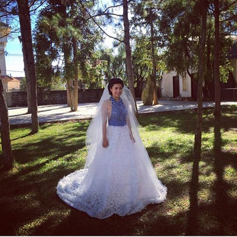 Lê Khánh chuẩn bị lên xe hoa với chồng điển trai