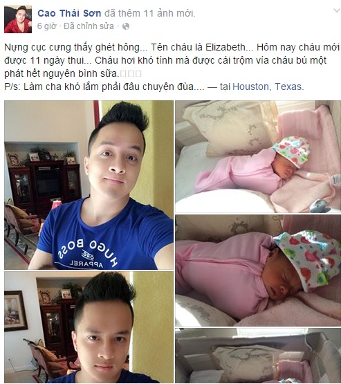 Cao Thái Sơn úp mở chuyện làm cha