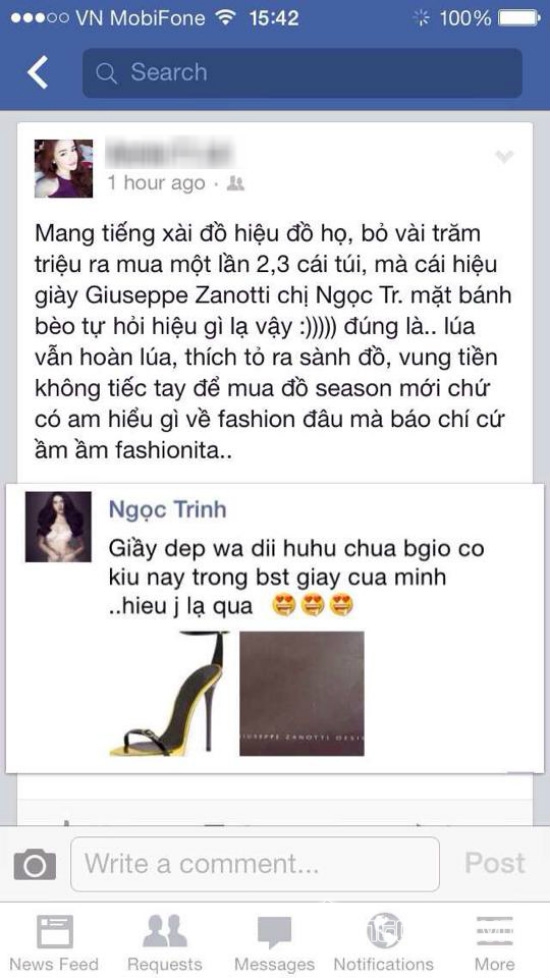 Ngọc Trinh bức xúc khi bị chê dùng hàng hiệu vẫn 