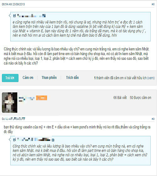 Chuộng dùng “kem trộn” tự chế: Tiền mất tật mang! Chuộng dùng “kem trộn” tự chế: Tiền mất tật mang!