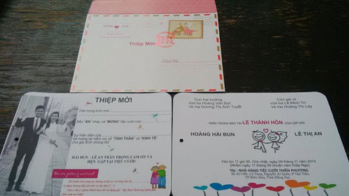 Những mẫu thiệp cưới có “1-0-2” khiến dân mạng thích thú