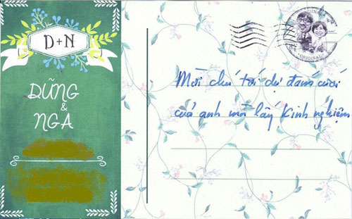 Những mẫu thiệp cưới có “1-0-2” khiến dân mạng thích thú