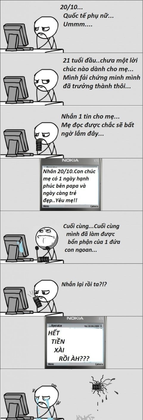 Cười thả phanh với những hình ảnh chế ngày 20-10