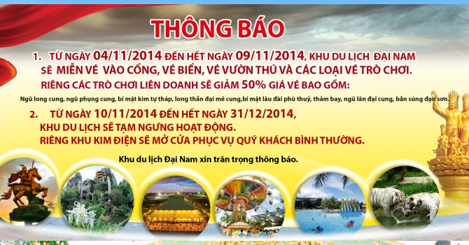 Đại gia Dũng “lò vôi” chính thức đóng cửa khu du lịch Đại Nam Đại gia Dũng “lò vôi” chính thức đóng cửa khu du lịch Đại Nam