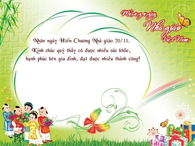 Lời chúc ý nghĩa dành tặng thầy, cô ngày 20/11