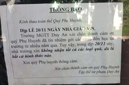 Những kiểu “thất lễ” của ngành giáo dục trước ngày Nhà giáo