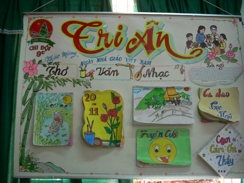 Ngày 20/11: Những mẫu báo tường độc đáo