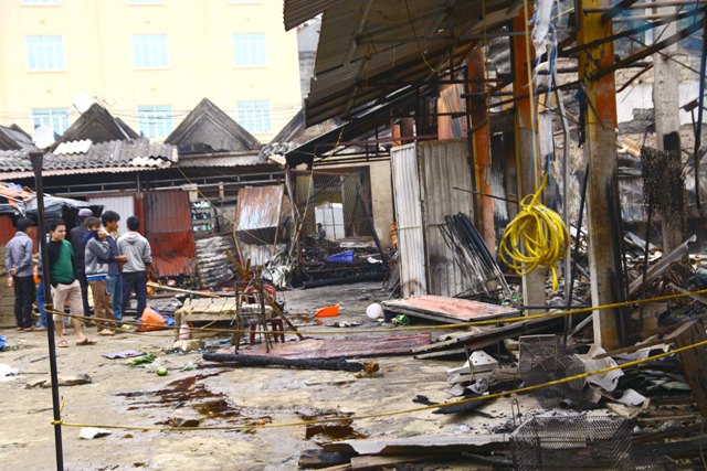 Chùm ảnh vụ cháy chợ ở huyện Xín Mần, Hà Giang