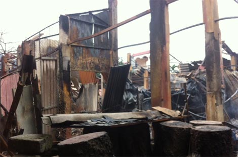 Chùm ảnh vụ cháy chợ ở huyện Xín Mần, Hà Giang