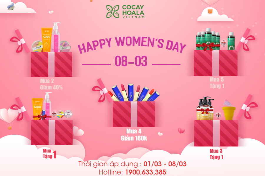 Mừng 8/3, GOBO giảm giá sốc nhiều mặt hàng cho chị em thỏa sức mua sắm - Ảnh 1
