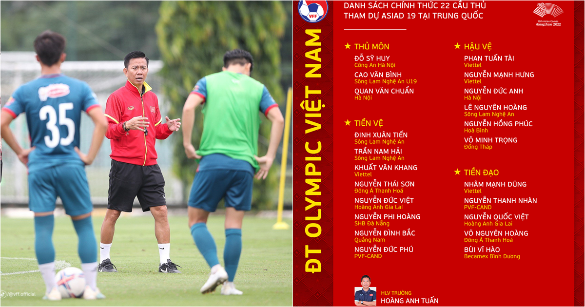 hlv hoang anh tuan cong bo danh sach chinh thuc 22 cua tuyen olympic viet nam tai asiad 19 hlv hoang anh tuan cong bo danh sach chinh thuc 22 cua tuyen olympic viet nam tai asiad 19