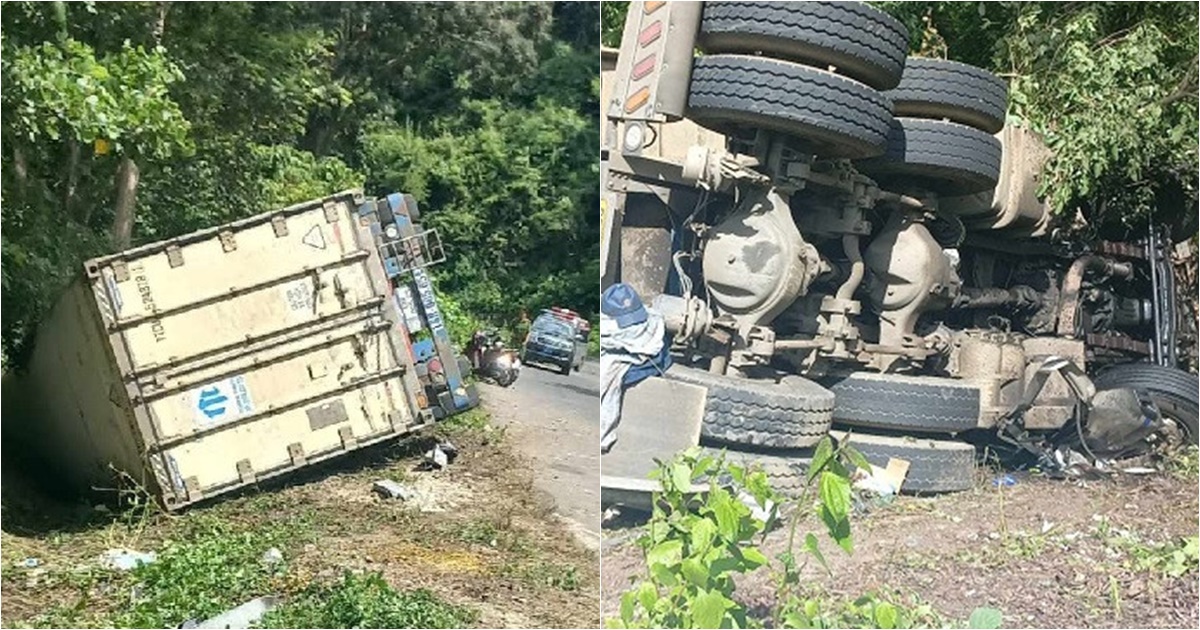 tin tuc tai nan giao thong moi nhat ngay 17 9 2023 xe container lat nghieng khi om cua do deo tai xe tu vong trong cabin 6 tin tuc tai nan giao thong moi nhat ngay 17 9 2023 xe container lat nghieng khi om cua do deo tai xe tu vong trong cabin 6