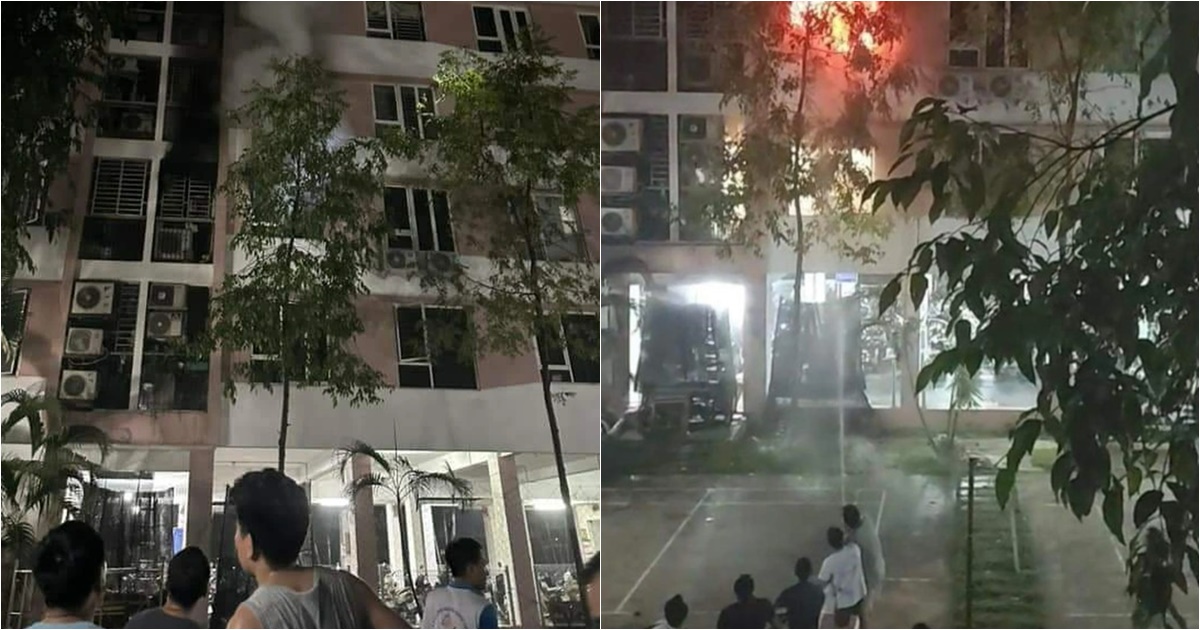 ha noi chay can ho tang 3 trong toa chung cu 6 tang luc rang sang 