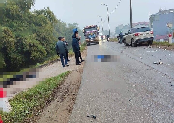 tin tuc tai nan giao thong moi nhat ngay 1 2 2024 va cham kinh hoang giua o to con va xe tai hai nguoi tu vong 2