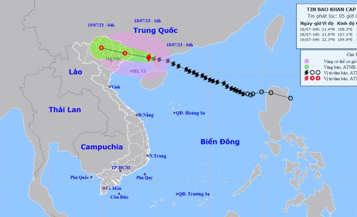 bao so 1 giam cap cach mong cai khoang 140km