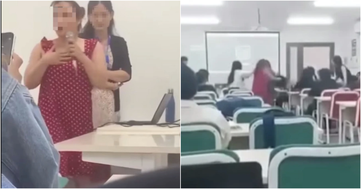 thai do khien nhieu nguoi ngao ngan cua nu sinh doi duoi giang vien khi em noi co nen cui mat xuong