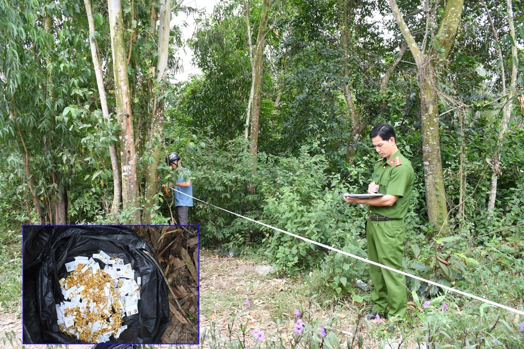 vu no sung cuop tiem vang o tra vinh cong an tim thay hon 80 chi vang tang vat o dau dspl 2