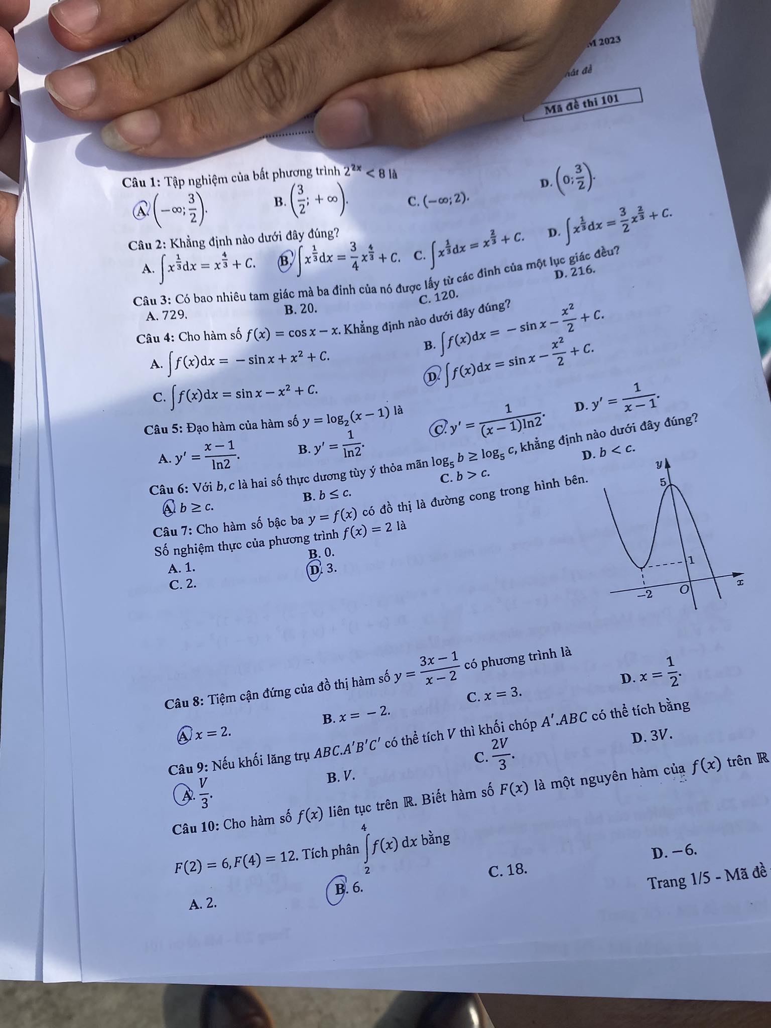 dap an de thi mon toan ma de 101 tot nghiep thpt 2023 moi nhat chinh xac nhat1 dap an de thi mon toan ma de 101 tot nghiep thpt 2023 moi nhat chinh xac nhat1