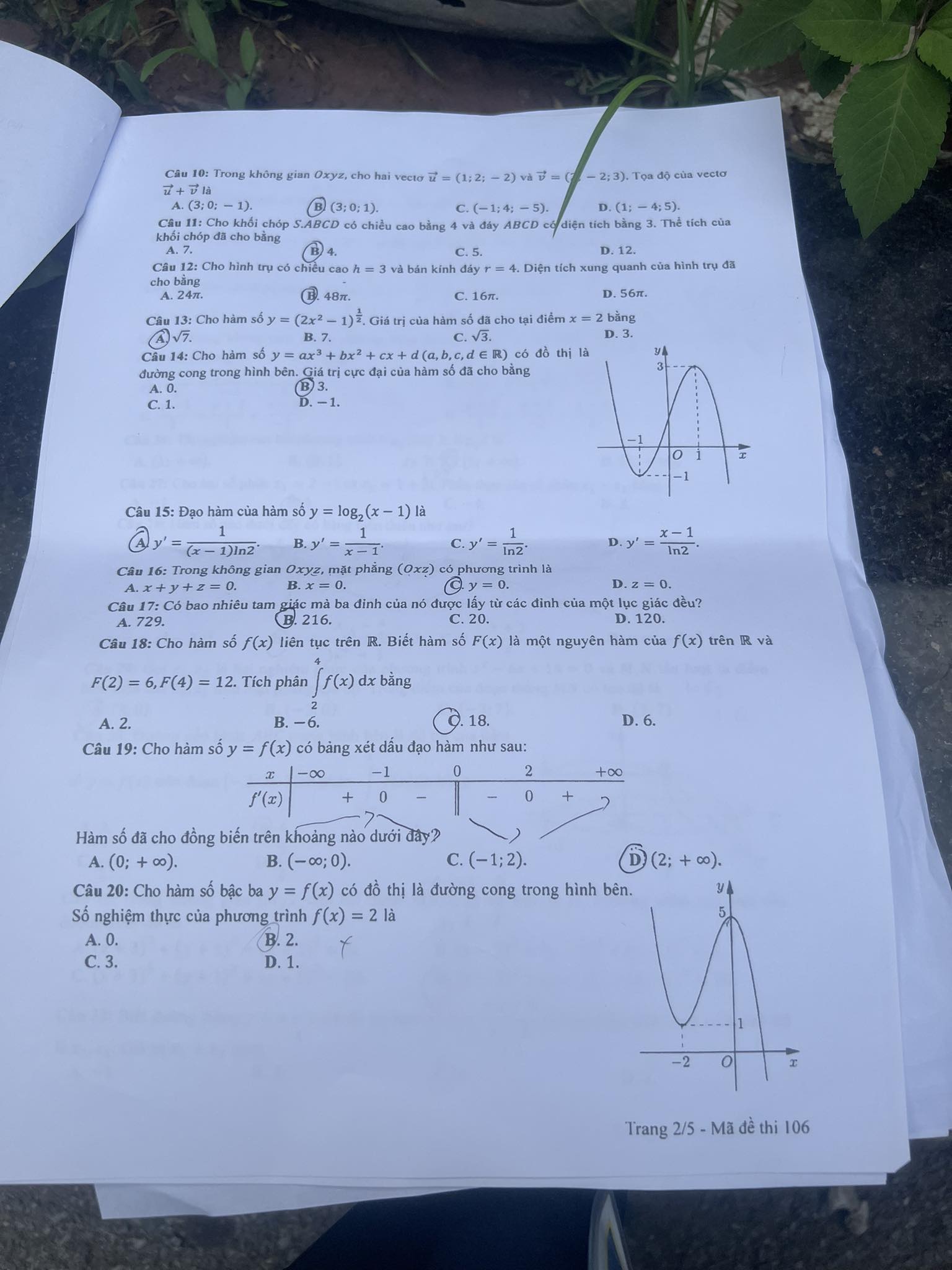 dap an de thi mon toan ma de 106 tot nghiep thpt 2023 moi nhat chinh xac nhat2 dap an de thi mon toan ma de 106 tot nghiep thpt 2023 moi nhat chinh xac nhat2