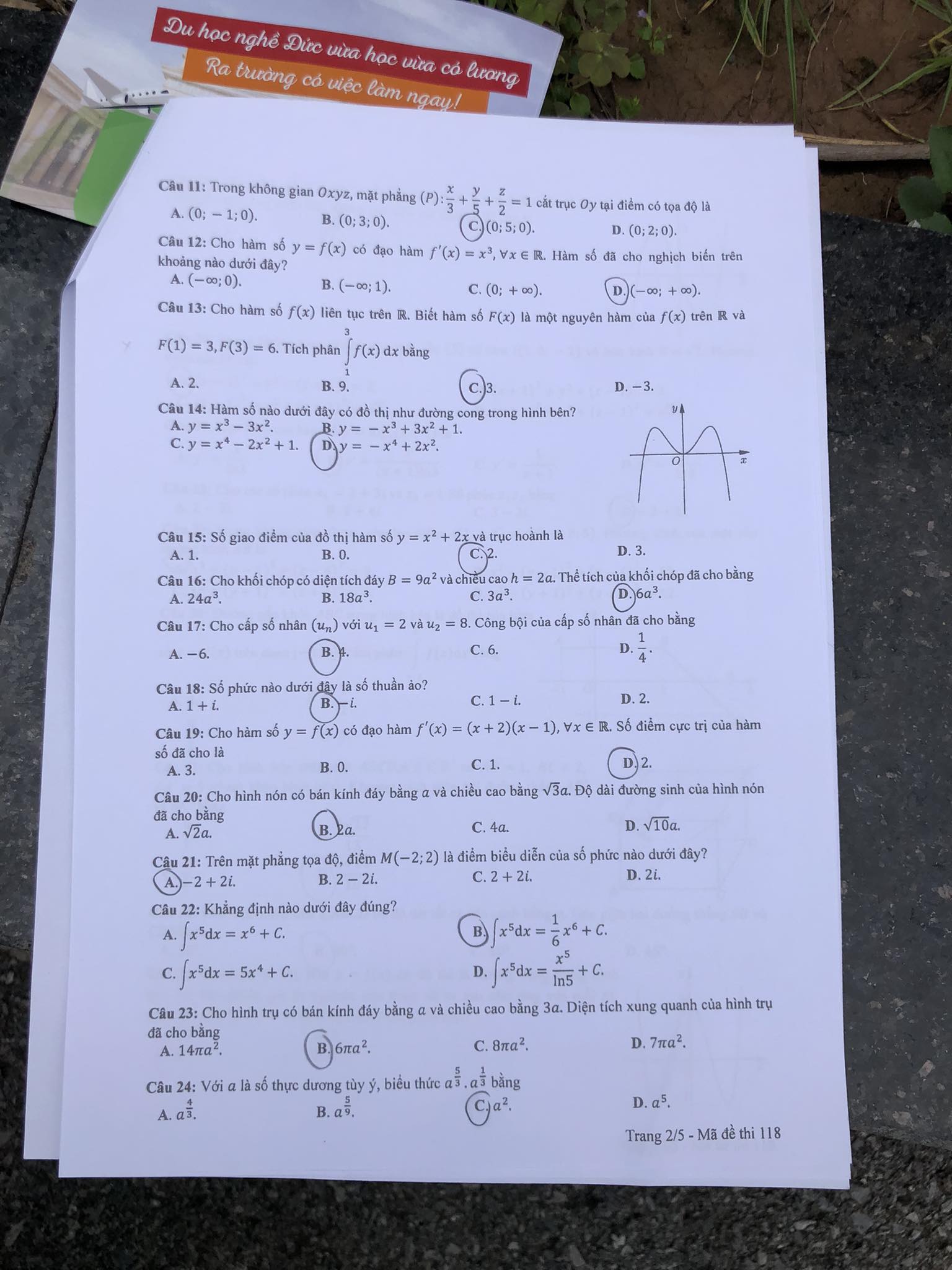 dap an de thi mon toan ma de 118 tot nghiep thpt 2023 moi nhat chinh xac nhat2 dap an de thi mon toan ma de 118 tot nghiep thpt 2023 moi nhat chinh xac nhat2