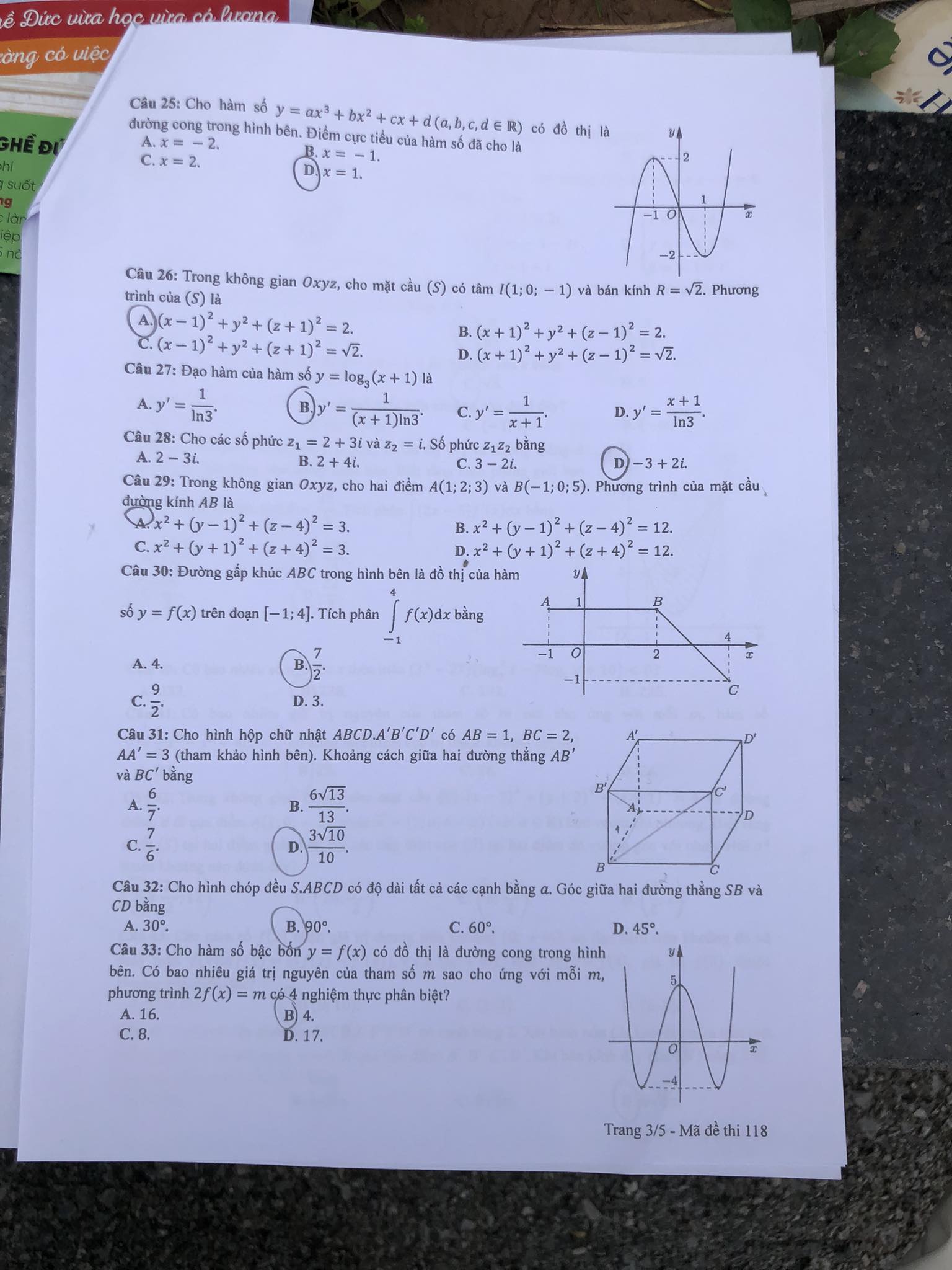 dap an de thi mon toan ma de 118 tot nghiep thpt 2023 moi nhat chinh xac nhat3 dap an de thi mon toan ma de 118 tot nghiep thpt 2023 moi nhat chinh xac nhat3