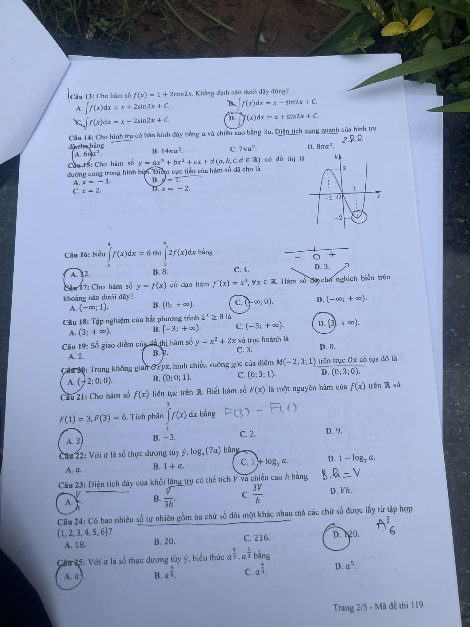 dap an de thi mon toan ma de 119 tot nghiep thpt 2023 moi nhat chinh xac nhat1 dap an de thi mon toan ma de 119 tot nghiep thpt 2023 moi nhat chinh xac nhat1