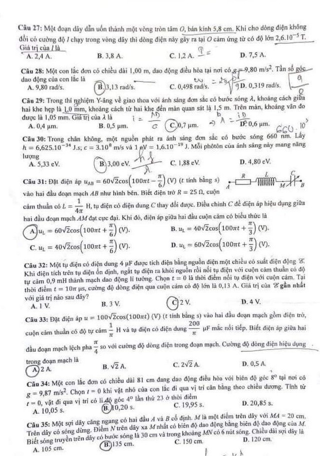 dap an de thi mon vat ly ma de 202 tot nghiep thpt 2023 moi nhat chinh xac nhat3 dap an de thi mon vat ly ma de 202 tot nghiep thpt 2023 moi nhat chinh xac nhat3