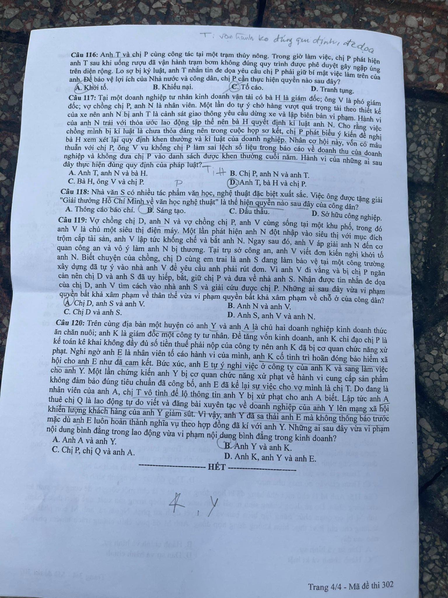 dap an goi y de thi mon gdcd ma de 302 tot nghiep thpt 2023 moi nhat chinh xac nhat4