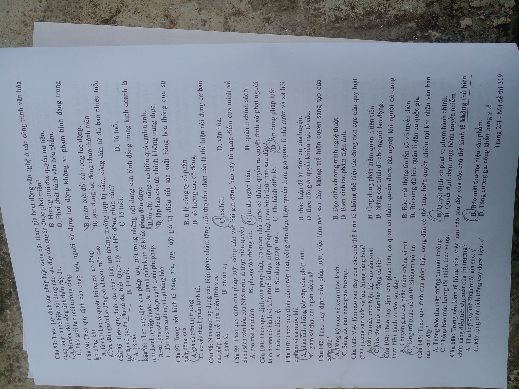 dap an goi y de thi mon gdcd ma de 319 tot nghiep thpt 2023 moi nhat chinh xac nhat2 dap an goi y de thi mon gdcd ma de 319 tot nghiep thpt 2023 moi nhat chinh xac nhat2