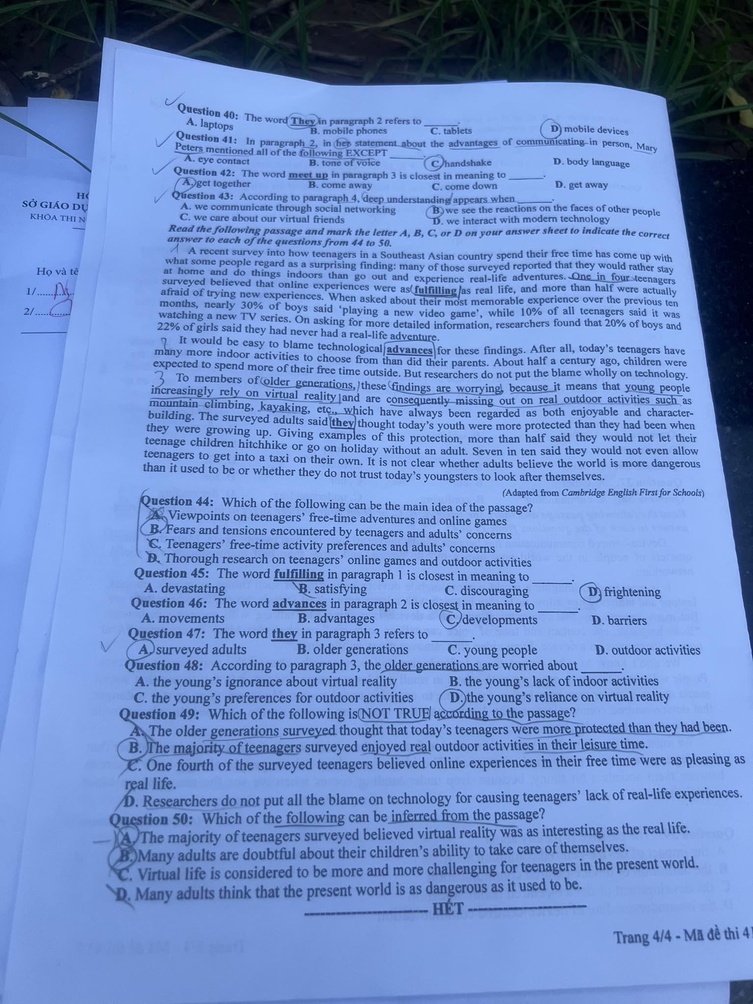 dap an goi y de thi mon tieng anh ma de 417 tot nghiep thpt 2023 moi nhat chinh xac nhat 0 4 dap an goi y de thi mon tieng anh ma de 417 tot nghiep thpt 2023 moi nhat chinh xac nhat 0 4